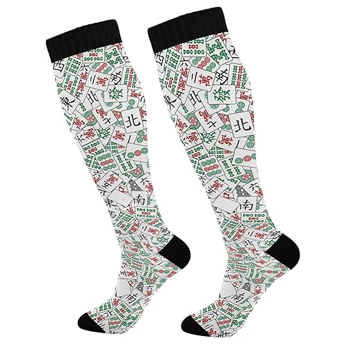 Image of Fisyme Socks for Women Men, Warm Comfort Athletic Crew Running Hiking Cycling Compression Socks