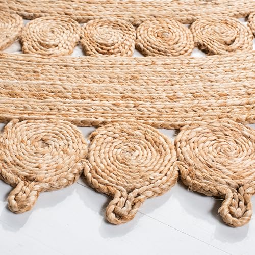 Tapete redondo de fibra natural SAFAVIEH 3 pies miniatura 5