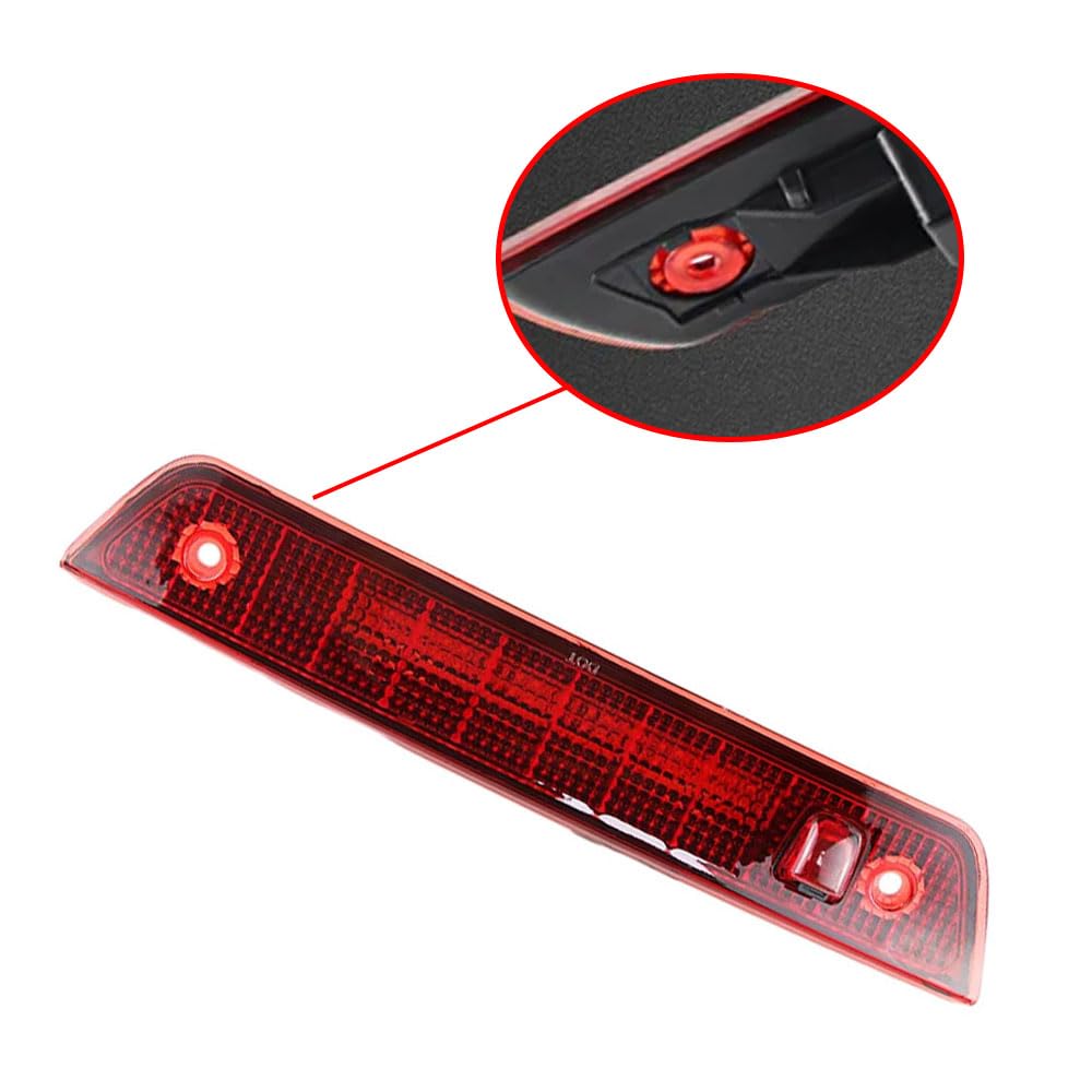 Riloer Terza luce freno, Luce freno a LED ad alto livello Lampada stop per porta, Luce freno posteriore ad alto livello compatibile con Jeep Grand Cherokee 2005-2010, 55156389AC 1 pezzo lente rossa