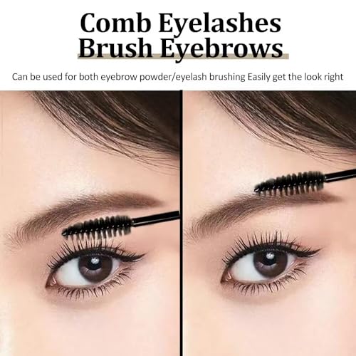 Wimpern Bürsten Set, 50 Stück Einweg Wimpernbürste & 100 Stück Einweg Mikrobürsten, Wimpernverlängerungs bürsten, Mascara Bürste, Kosmetik Pinsel Kit für Wimpernverlängerung, Makeup, Beauty Salon