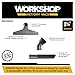 WORKSHOP Wet/Dry Vacs Shop Vacuum Accessories WS17853A Versatile Locking Attachment Kit (3-Pieces) for Wet Dry Vacuum Cleaners, Fits Most 1-7/8-inch Extension Wands and Hoses