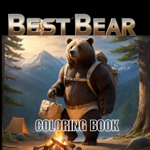 Best Bear Coloring Book: Relaxing Designs Featuring Cuddly Bears,Adorable Ursine Artwork to Color for kids and adults image 2