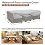 Mrrihand Patio Furniture Set Cover Waterproof, Outdoor Sectional Sofa Set Cover Heavy Duty 600D Table and Chair Set Cover 98" L× 78" W× 30" H