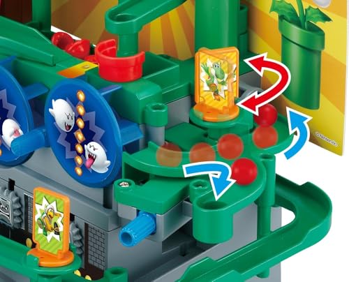 epoch super mario adventure game dx - tabletop skill and action game with collectible action figures