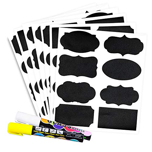 "Chalkboard Label Stickers with Chalk Markers" - Image 2