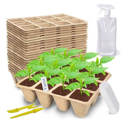 Image of 360 Cells Seed Starter Tray, 30 Pack Plant Starter Kit