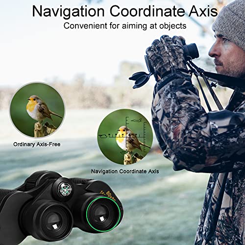 8X32 Binoculars For Adults High Powered, Compact Binoculars For Bird Watching With Coordinate & Compass, Waterproof Kids Binoculars For Hunting, Traveling, Sightseeing, Concert, Theater, Opera #TOP1