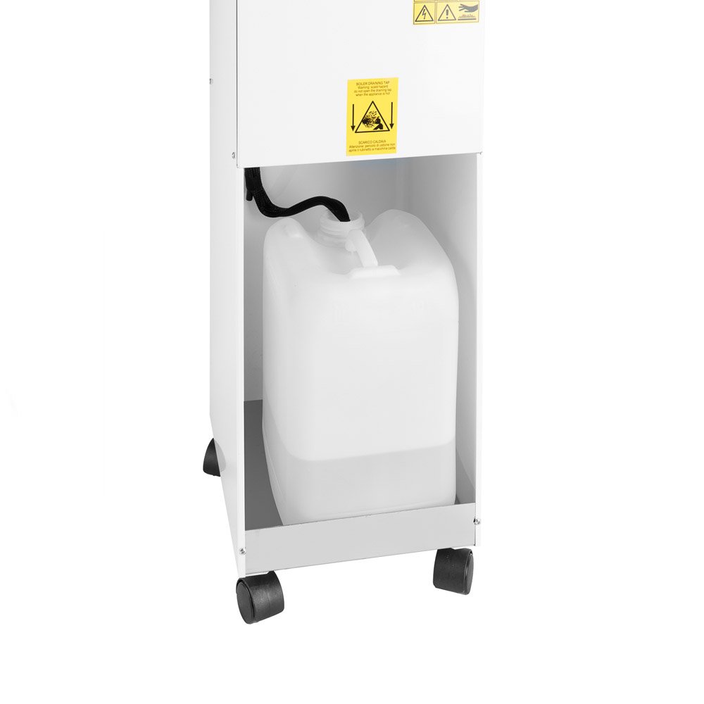 EOLO Generatore di Vapore AV01 FF RA Sistema Stirante Professionale Ricarica Automatica 2 Ferri da Stiro Paravapore Stiro Verticale Caldaia in Rame Risparmio Energetico Anticalcare Garanzia 5 Anni A++