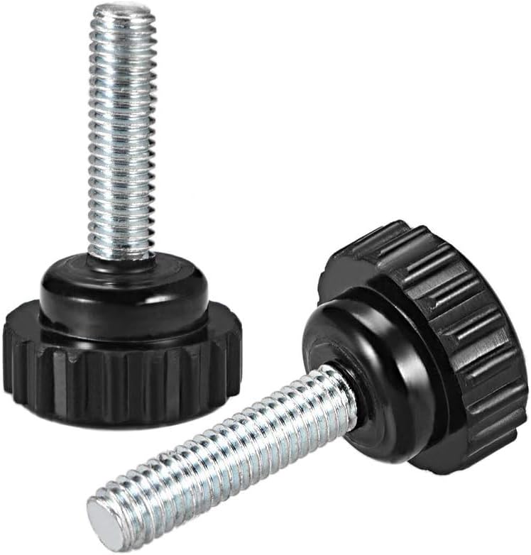 Boxonly Knurled Thumb Screw for Saw Drill Press Lathe and Routing Jigs Packaging Machinery Printing Equipment Clamping Knobs Grip Threaded Hand Bolt Knobs M6 x 30mm 5pcs - Image 3