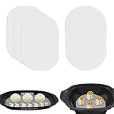für Monsieur-Cuisine-Connect MCC Varoma/Garkorb Dauerbackfolie - 6stk Satz Wiederverwendbare Antihaft Dampf Silikon Backpapier/Backfolie, BPA Frei Zubehör für Thermomix Küchenmaschine