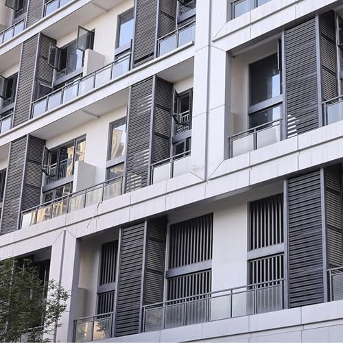 Cache climatiseur extérieur aluminium gris 4 faces protégeant votre unité de ventilation - 6