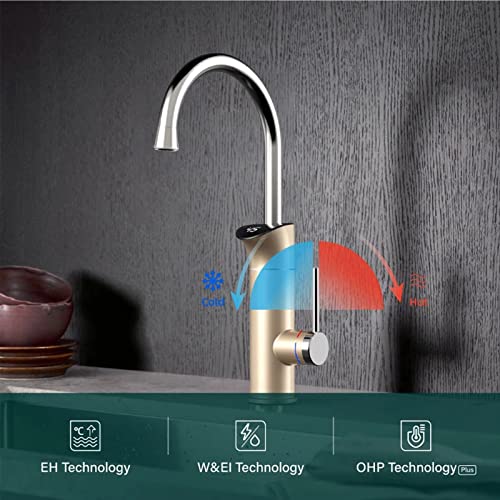 Chauffe-eau électrique instantané 2 en 1 robinet cuisine mitigeur 3200W