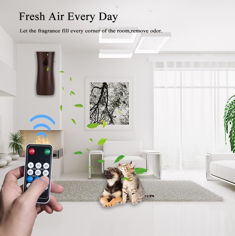 Miniatura 3 de Dispensador automático de fragancias, ambientador en aerosol montado en la pared para oficinas, escuelas, hoteles, hogar, interior, restaurantes,