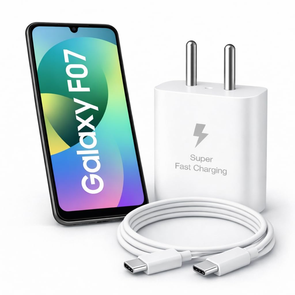 25W Charger for Samsung Galaxy F07 with Type-C to C Cable | Super Fast Charging PD Adapter for Galaxy S26/S25 Ultra, S24 FE, M17e/A36/A16, M15/M17/M55 5G, F17/F70e/Z Fold & S/A/M/F/Z Series Phones-image-47