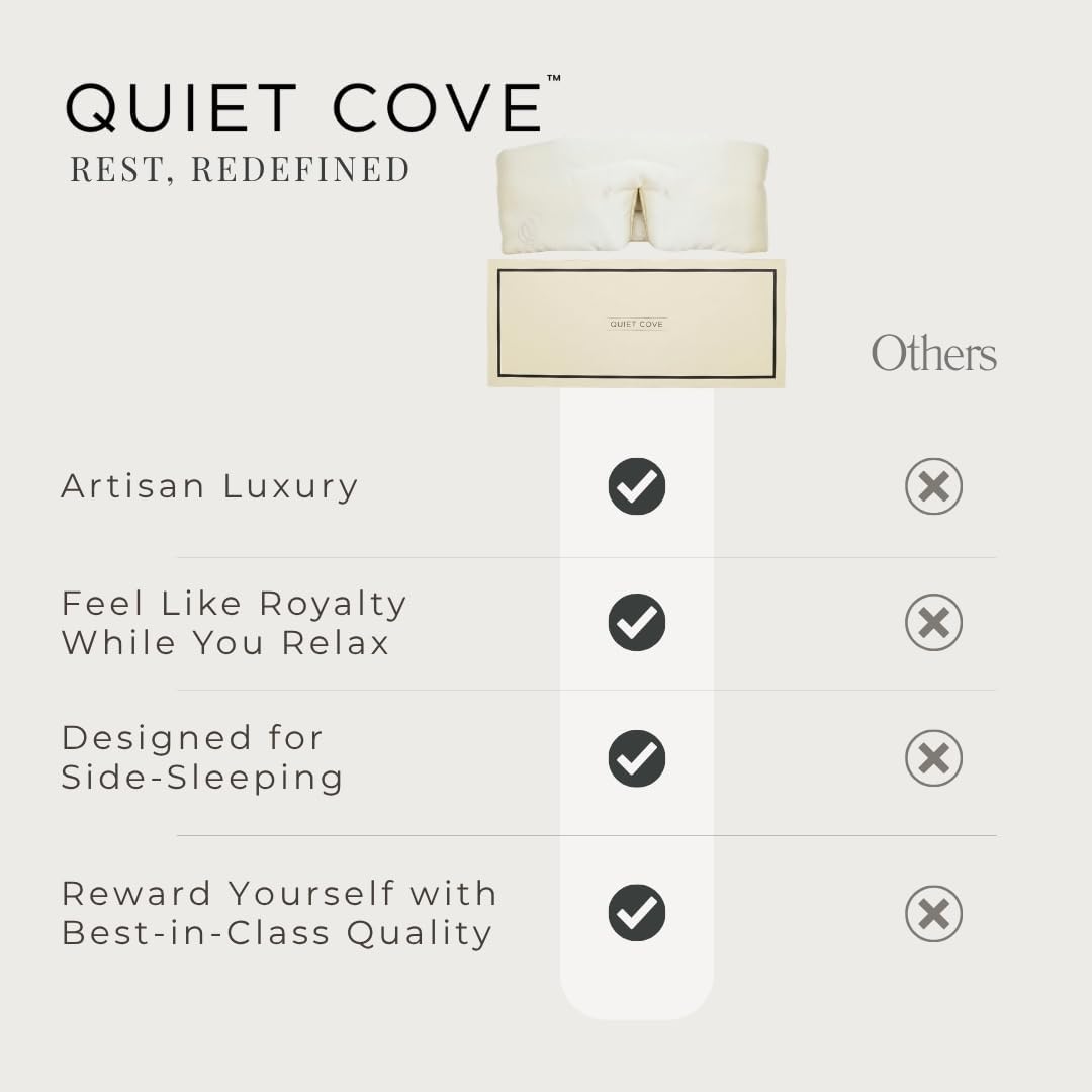 QUIET COVE Plush 3D Contoured Silk Sleep Mask - Total Blackout, 100% Silk 22 Momme, Foam Eye Cups Do Not Crush Eyelashes, Luxe Cloud Filling, Side Sleeping Comfort (Limited Edition Moonlight Yellow)