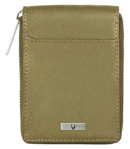 Image of WildHorn RFID Protected Leather Wallet for Men,Blue