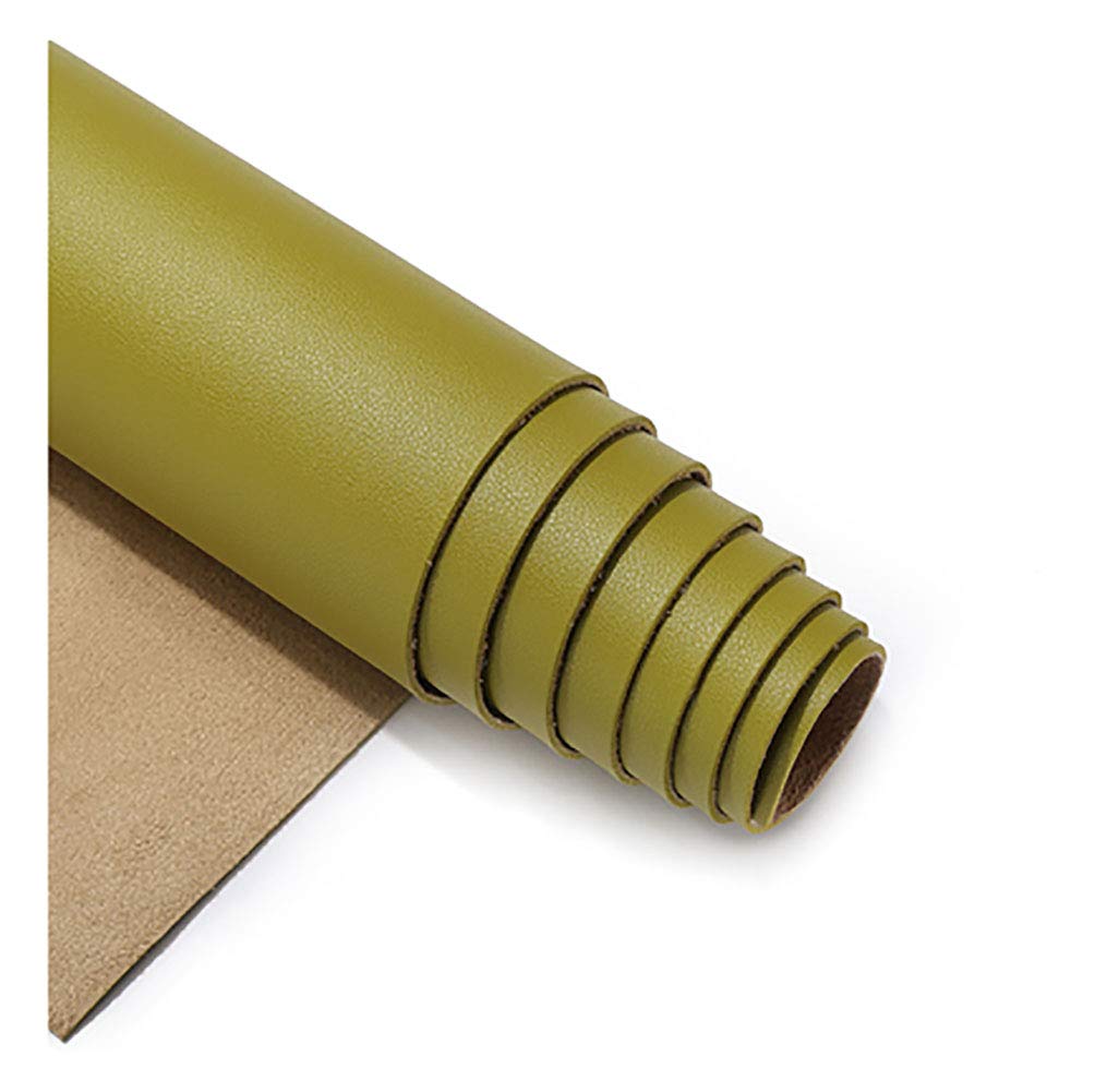 wangk Arkusze ze sztucznej skóry bawełna tył do produkcji kolczyków i kokardek, rękodzieło DIY sztuczna skóra skóra materiał tapicerski materiał do produkcji kokardek i kolczyków - zielony 48 # 1,38 × 2 m