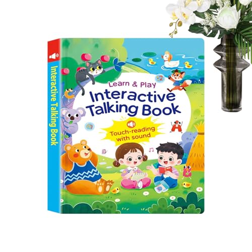 Livre sonore de mots anglais rechargeable, jouet d'apprentissage interactif préscolaire