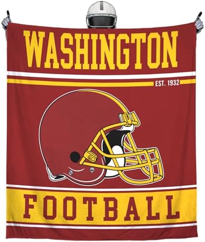Football Blanket for Men Women Football Lovers Gifts Soft Flannel Warm Throw Blanket Football Style Travel Blanket for Men Football Fans Blankets for Sofa Bed Bedroom Living Room 50x60 Inch