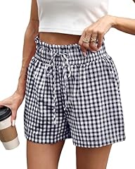 Navy Blue and White Plaid