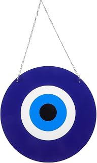 TEHAUX Decoração Pingente De Espelho De Porta Pingente Turco Pingente De Mau Olhado Pendurado Pingente De Mau Olhado Adornar Pendurado Adornar Corrente De Ferro Pendurado Na Parede