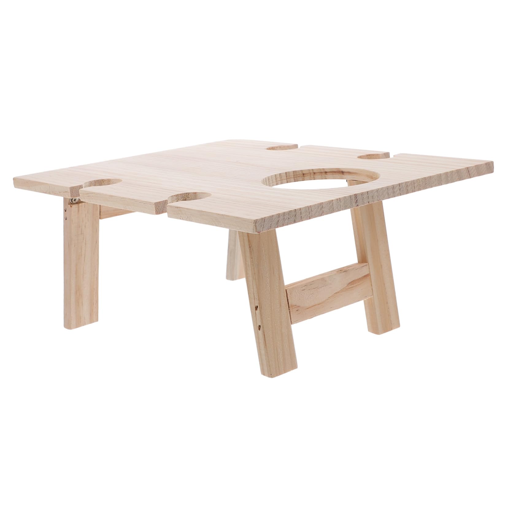 Table pliante bois extérieur portable pour pique-nique et plage