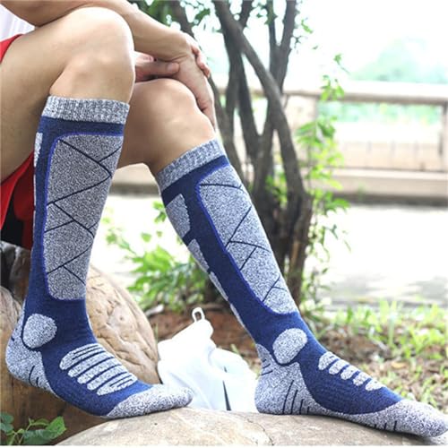 Outdoor Sports Thickened and Comfortable Mountaineering Socks, Towel Bottomed Long Insulated Socks(L)2