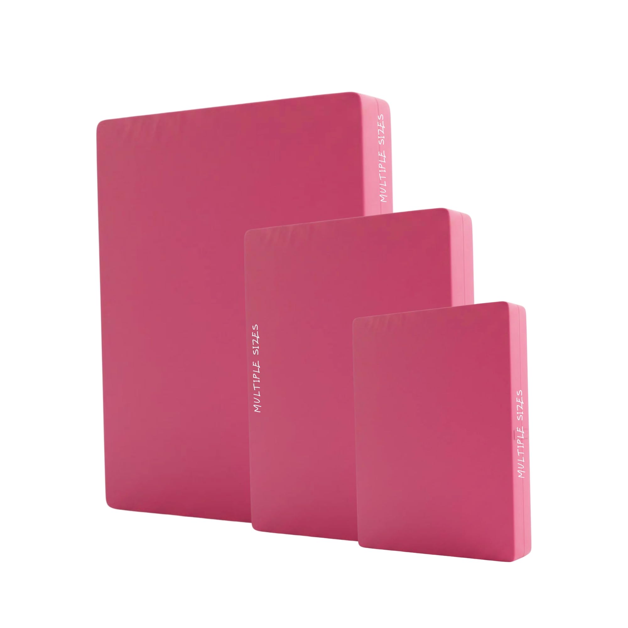 Kosiproducts Gymnastics Crash Mat, High Density Medium Firm 10cm Thick Foam, [Pink, 100cm x 100cm x 10cm]
