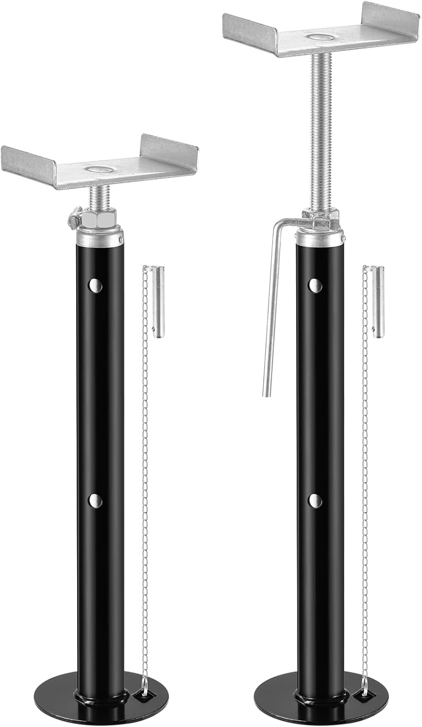 BYERN AUTO RV Slide Out Support Jacks-Adjustable from 19" to 47", Set of 2 Heavy-Duty Camper Slide Out Stabilizer Jacks, Supporting Up to 5,000 lbs Capacity, Ideal for RV, Camper and Travel Trailer