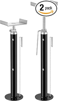 BYERN AUTO RV Slide Out Support Jacks-Adjustable 19" -47", Set of 2 Heavy-Duty Camper Stabilizer Jacks, Each Supports Up to 5000 lbs, Slideout Stabilizer Jacks Ideal for RV, Camper & Travel Trailer