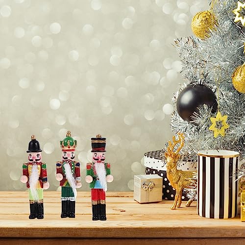 Imanes de resina UPKOCH con acabado artesanal de cascanueces navideños de colección 6