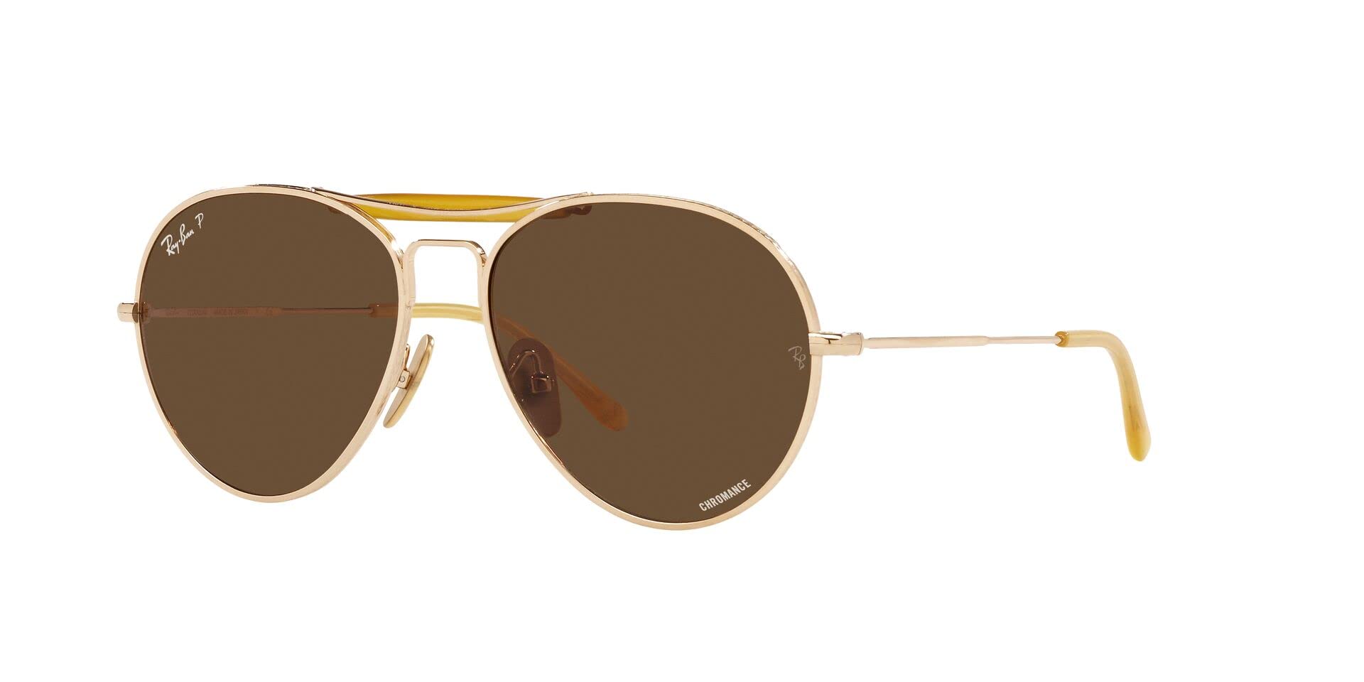 Ray-Ban Unisex Rb8063 Titanium Aviator Sunglasses