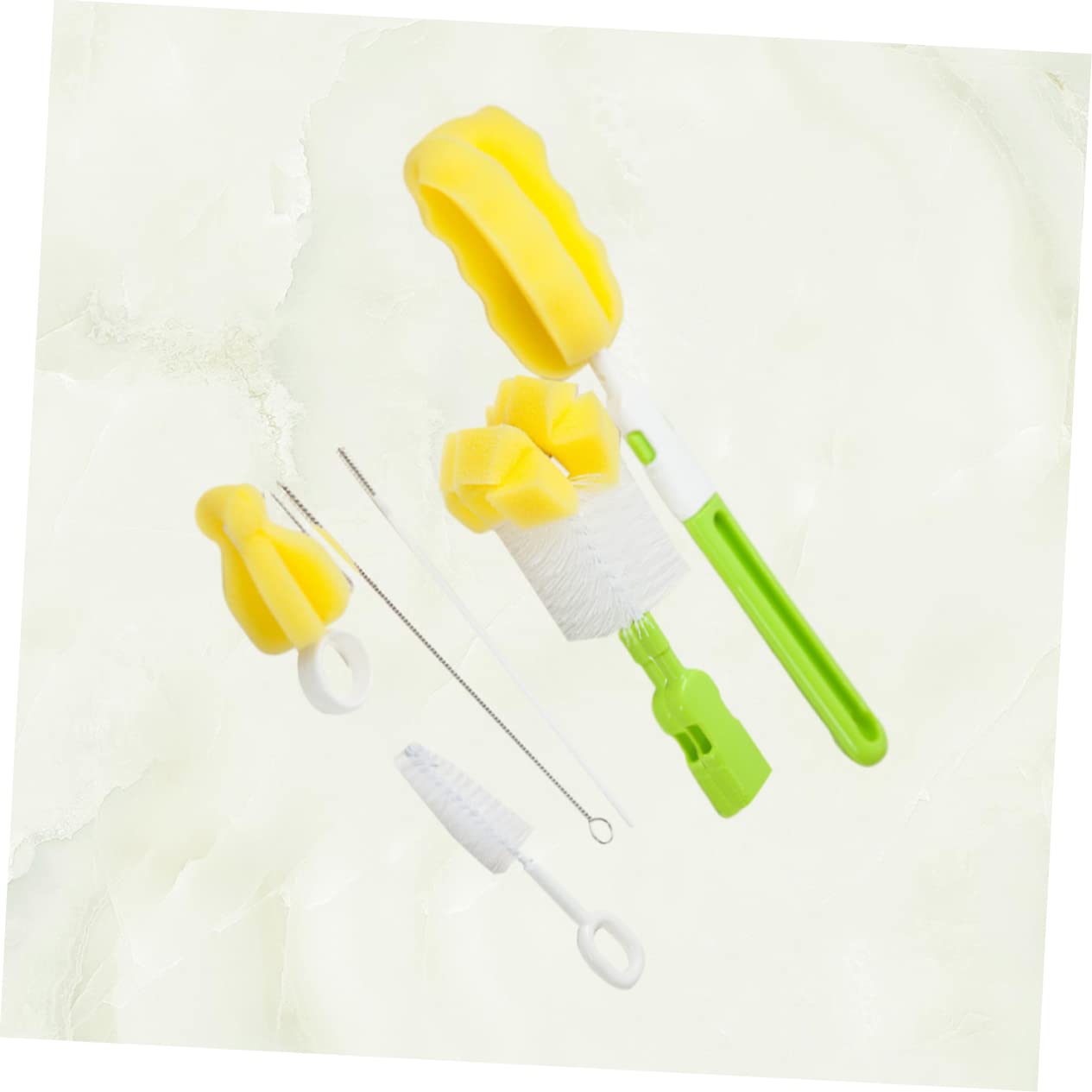BESTonZON 18stücke Teiliges Flaschenreinigungsset Für Babynahrung Pflege Und Reinigungsbürsten Für Milchflaschen Grün Leicht Und Langlebig Für Einfache Reinigung Von Trinkflaschen