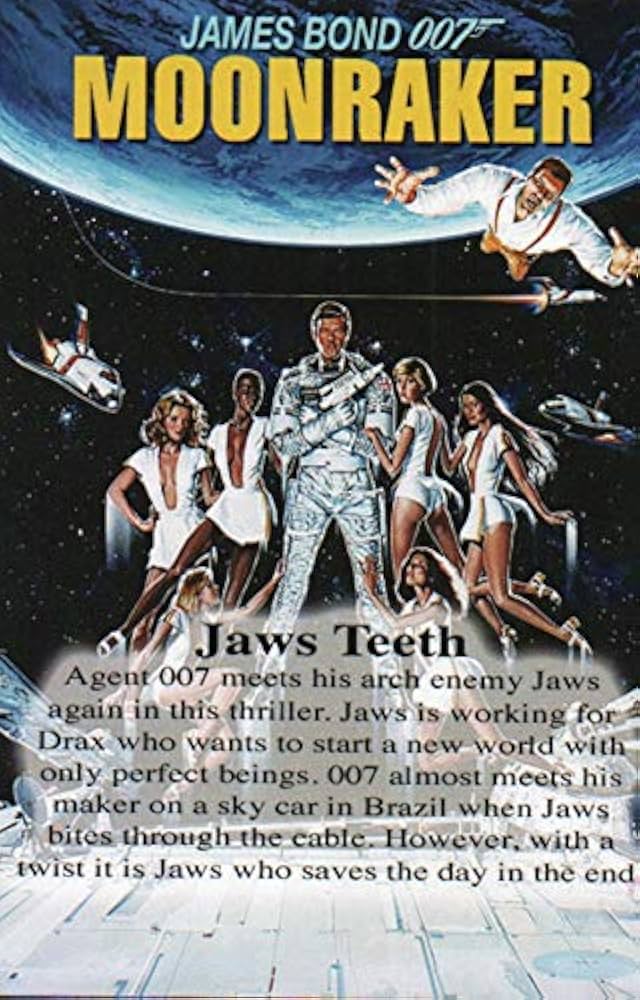 007 James Bond, Jaws Teeth, Richard Kiel, Solid Metal