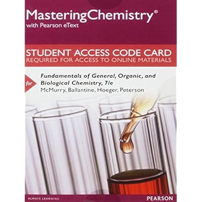 MasteringChemistry with Pearson eText -- Standalone Access Card -- for Fundamentals of General, Organic, and Biological Chemistry