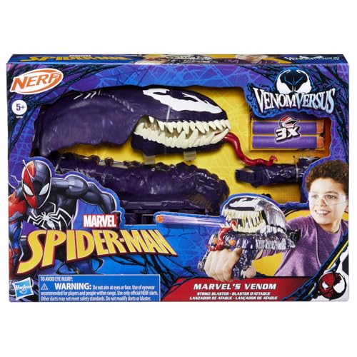 Marvel Spider-Man VenomVersus Marvel’s Venom Strike Blaster, Nerf Spider-Man Role-play Toy, Purple, Standard size - Image 3
