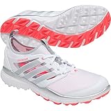 adidas Women's W Climacool II Golf Shoe, White/Silver Metallic/Flash Red, 9.5 M US
