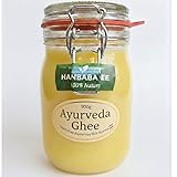 Hasanbaba Ayurveda Ghee – Premium Butterschmalz aus 5-fach Gold-prämierter Heumilch butter – 100% Handgemacht & Handabgefüllt im umweltfreundlichen Bügelglas – Laktosefrei (900 g, Sennerei Langenegg)