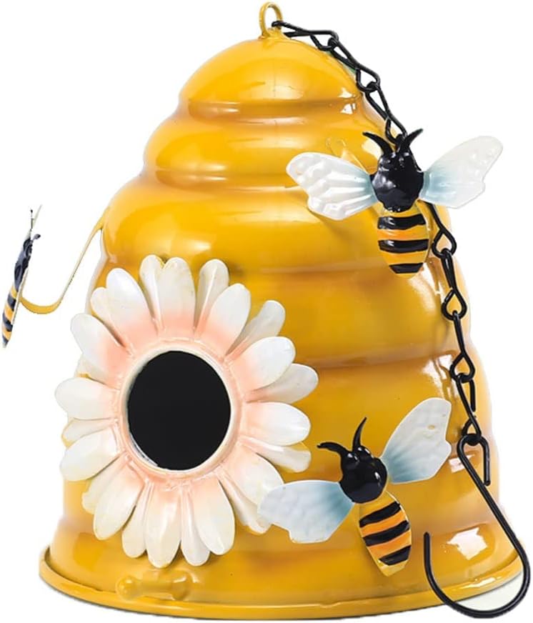 Jaula Jaula de pájaros creativa Casa de pájaros al aire libre Loro Jaula de pájaros Invierno Cálido Nido de pájaro Nido colgante Artesanía de hierro Adornos Jaula de pájaros for jardín Accesorios de j