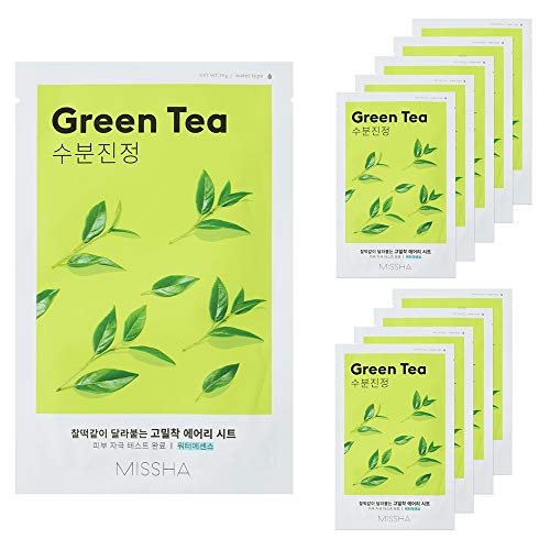 MISSHA Airy Fit Sheet Mask 10pcs of Single Type (Green Tea)
