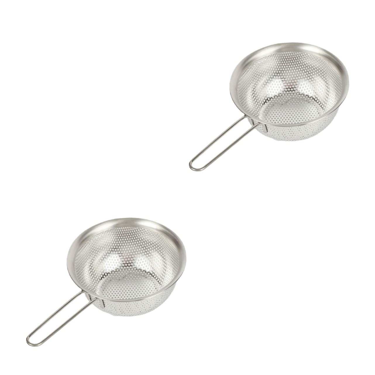 TOPBATHY 2piezas Cesta De Drenaje Inoxidable Colador De Para Escurridor De Cocina Multifuncional Para Drenar Pasta y Arroz