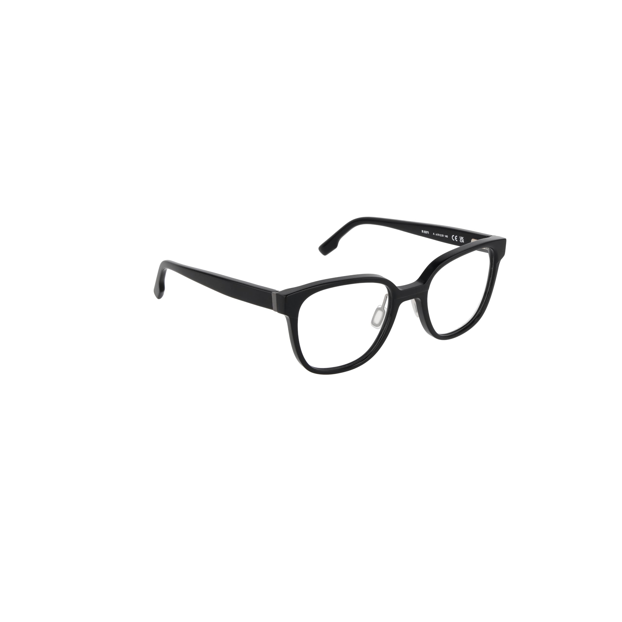 Rodenstock Quadratisch Azetat Brillen in Black, Dark Grey für Damen, Brille mit Sehstärke, optional mit Sonnenbrillen tönung oder Blaulichtfilter (Modell R5371)