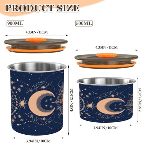 Lata para café hermética de acero inoxidable 30oz miniatura 2