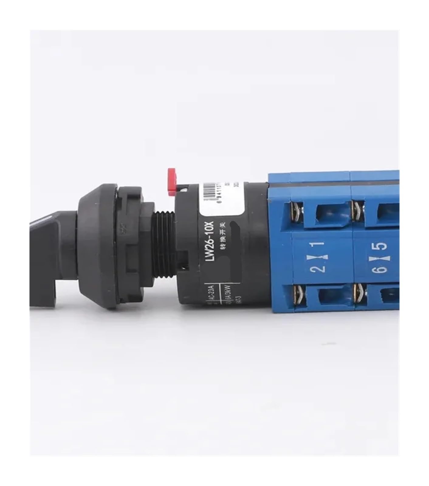 Interruptor de Leva de 16 mm con un Solo Orificio y Motor de conmutación de Doble Potencia, Dos Secciones, 10 A y Tres Posiciones, LW26-10X/2S1-I