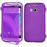 ebestStar   Coque Compatible avec HTC One M8 2014 Etui Housse Silicone Gel Portefeuille, Violet [Appareil: 146.4 x 70.6 x 9.4mm, 5.0'']