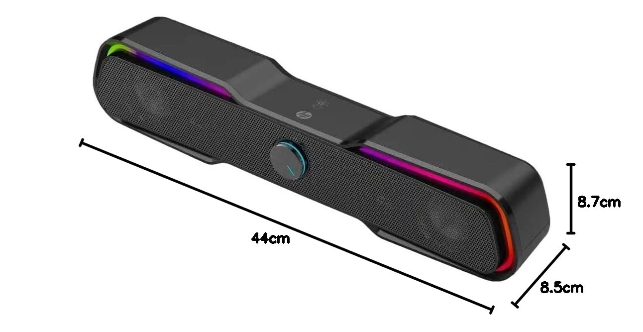HP Soundbar per computer DHE-6002 2x3W Gaming RGB
