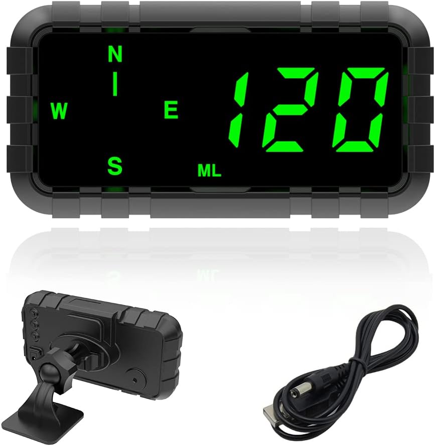Skymii C3010 Digital GPS Car Speedometer Compass Universal Head Up Display for Car 4.2 inch Large LCD Screen HUD with MPH Odometer Fatigued Driving Alert Speeding Alert for All Vehicles