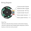 Encoder Metal Gearmotor DC 24V High Speed 150RPM Gear Motor with Two-channel Hall Effect Encoder for DIY Parts