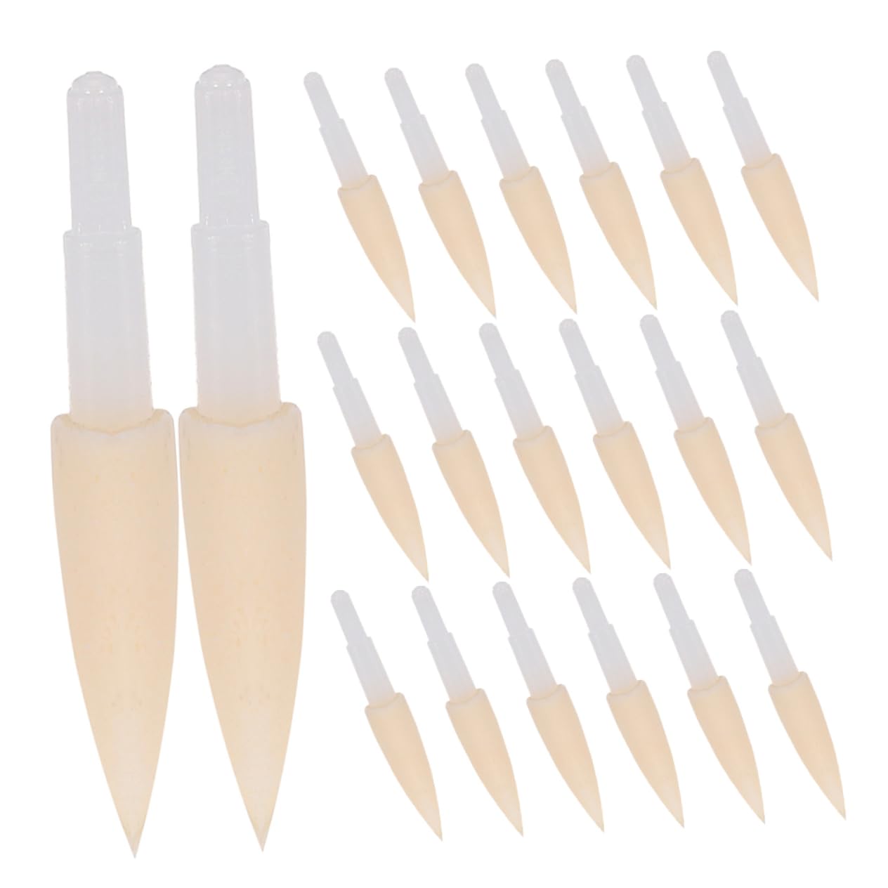 Homoyoyo Artistic Calligraphy Writing Brush Pen Refills Soft Sponge Tip Replacement Heads 30pcs Pack