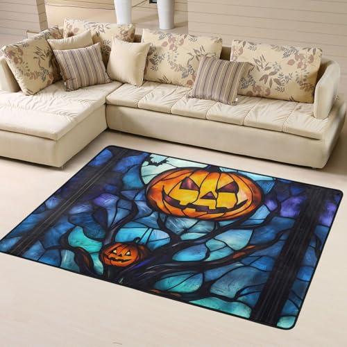 Alfombras de área para decoración de sala de estar, alfombras lavables para dormitorio, sala de estar, 63 x 48 pulgadas